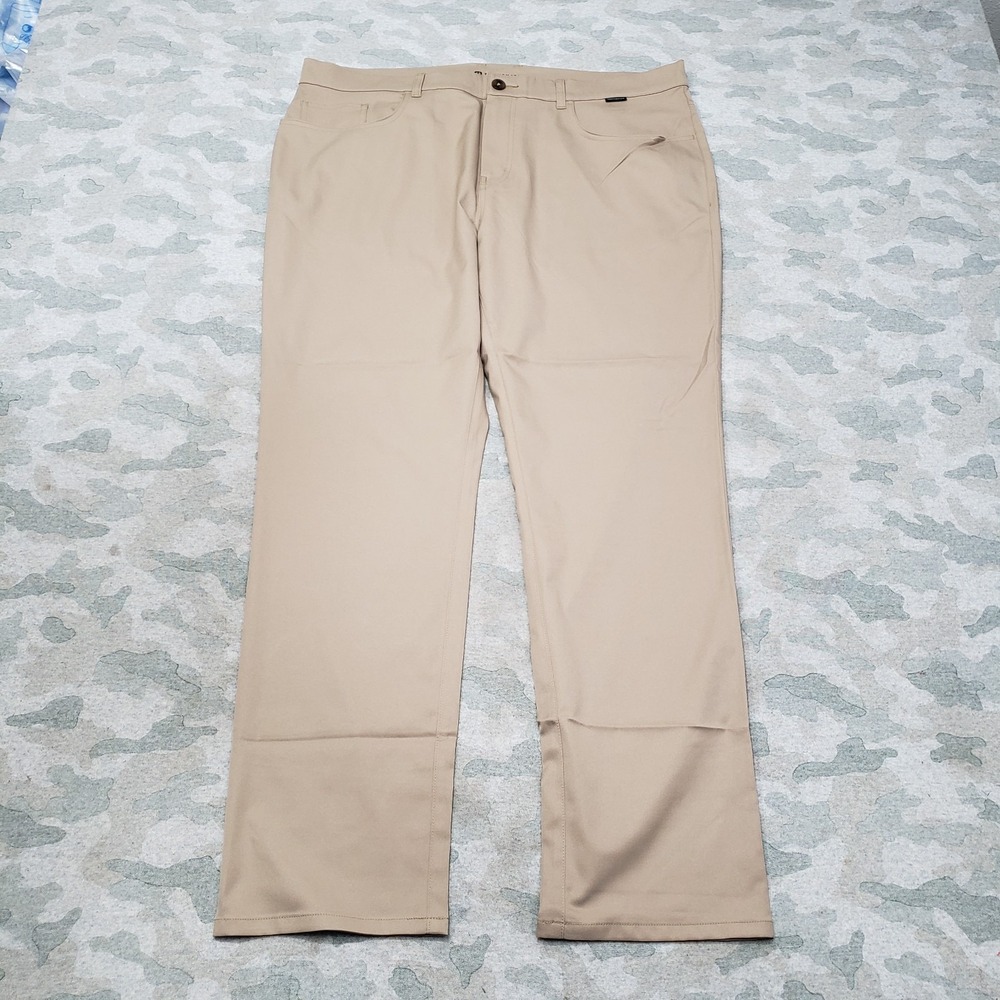Travis Mathew Pants Mens 40 Tan Open To Close Golf Straight Leg Pockets NWT